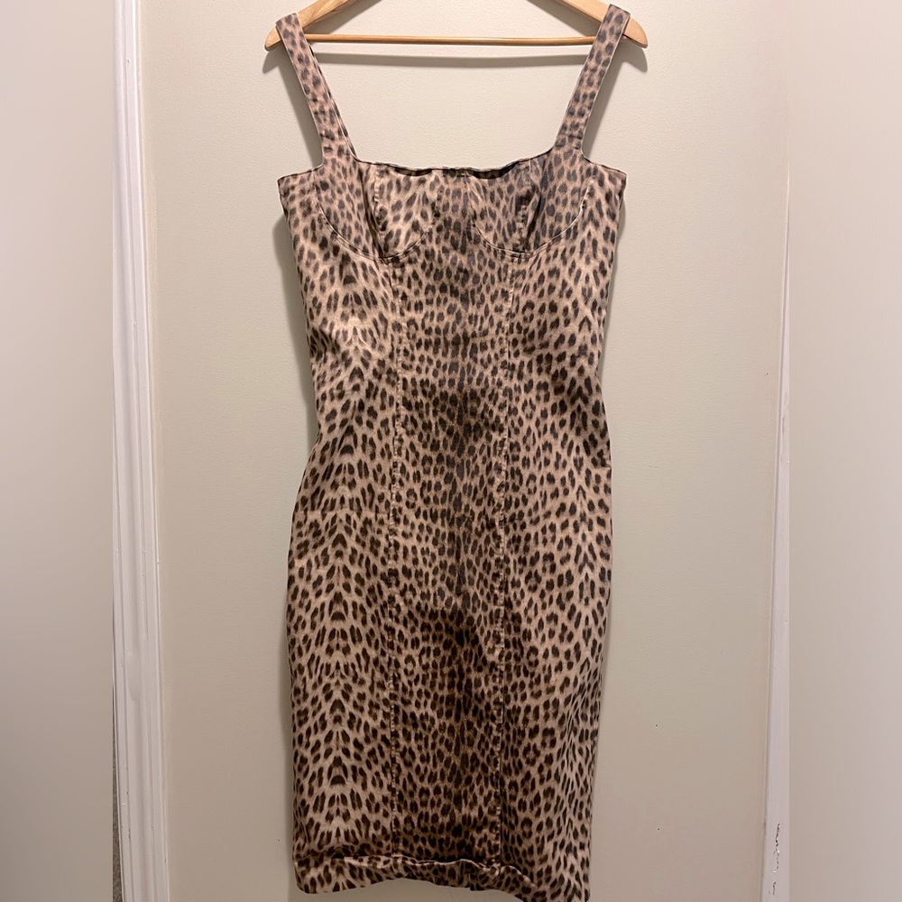 CALULET - Cheetah denim dress